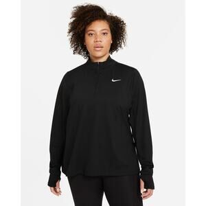 Nike Element 1/2 Zip Running Top Black Dri-Fit Stretch Long Sleeves Size S